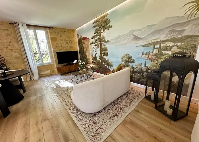 公寓 Le Majoral Quiet 5 Mins Walking From Historic Town, Garden, Covered Terrace, Parking, Air Cond, Private Parking, Fiber *